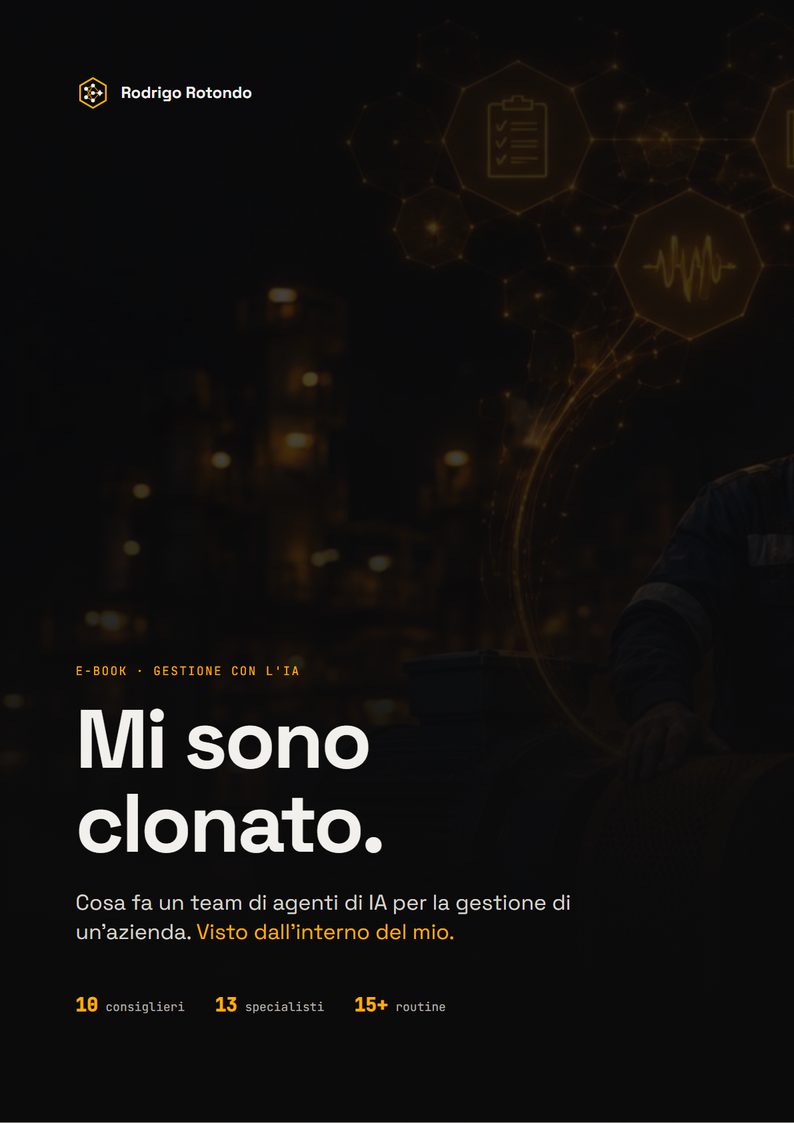 Copertina dell’e-book Mi sono clonato, di Rodrigo Rotondo